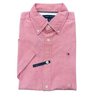 NWT Tommy Hilfiger Men's Regular Fit Stretch Cotton Oxford Short Sleeve Shirt - Picture 1 of 61