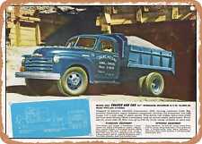 METAL SIGN - 1952 Chevy Dump Truck Vintage Ad