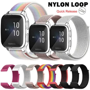 For Garmin Venu SQ / SQ 2 Music Nylon Wrist Band Watch Strap + Full Case Cover - Picture 1 of 55