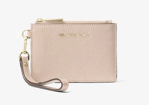 MICHAEL KORS Monedero de Cuero Rosa, Tarjetero Muñequera - Imagen 1 de 12