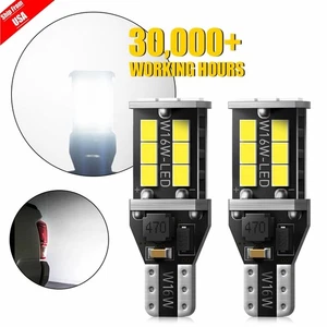 2/6/8x T15 921 912 LED Bombillas de Respaldo Inverso W16W 6000K Blanco Súper Brillante - Imagen 1 de 18