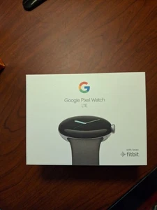 Google pixel watch 3 (LTE) 41mm boîtier argent, bracelet charbon - scellé neuf dans sa boîte - Photo 1 sur 4