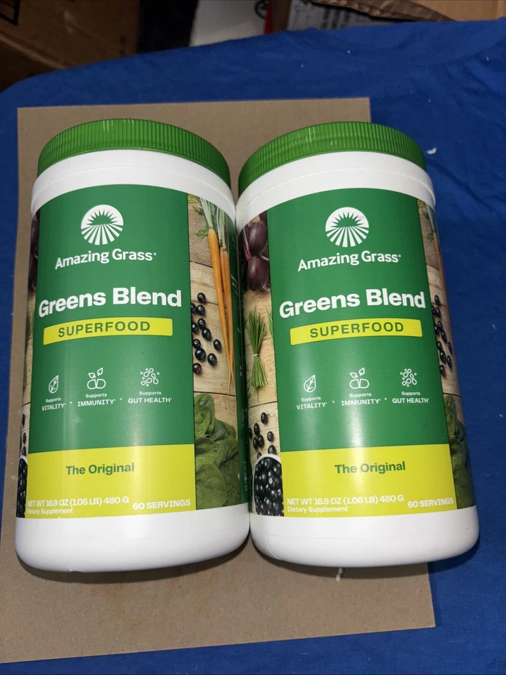 Lote de 2 NUEVO Increíble Superalimento Verde Hierba El Original 17oz 480g Exp 7/2026 Foto 1 de 1