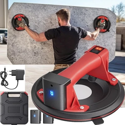 Elevador de succión 300 kg vacío aspirador de vidrio 8" ventosas elevador de vacío elevador de vidrio azulejos. - Imagen 1 de 4