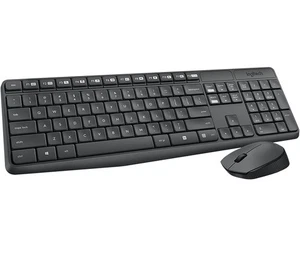 Logitech MK235 keyboard  And Mouse Set  Wireless  2.4GHz   Czech QWERTY - Picture 1 of 6