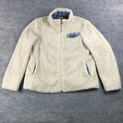 Pendleton Mens Sherpa Fleece Jacket Full Zip Beige XL Made in China Wool Blend - Image 1 of 4