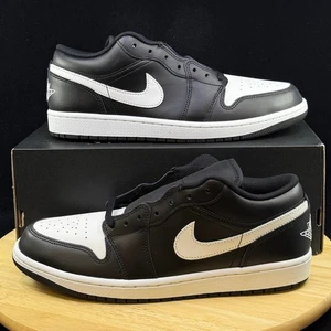 Nike Air Jordan 1 Low Black Summit White Sneaker Herren Schuhgröße 10 553558-043 - Bild 1 von 7