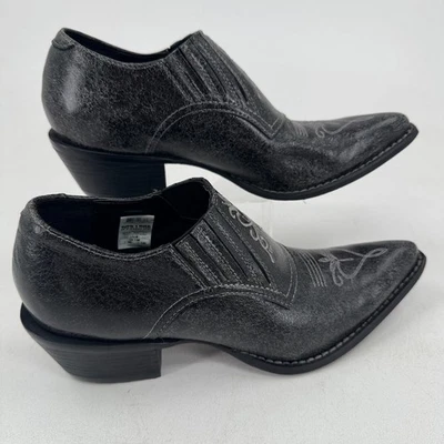 Женские сапоги вестерн Durango Crush черные кожаные с вышивкой без шнуровки РАЗМЕР 7,5 - Изображение 1 из 4