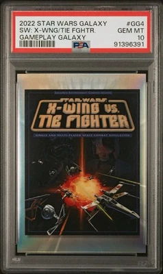 2022 Topps Star Wars Galaxy Gameplay Galaxy X-Wing VS. Tie Fighter PSA 10 #GG-4 - Image 1 of 3