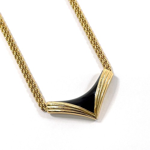 Collana Christian Dior accessorio vintage metallo oro ottima