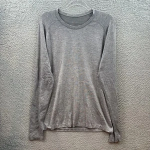 Lululemon Camicia Manica Lunga Uomo Grande Grigio Metal Vent Tech Allenamento Atletico - Foto 1 di 9