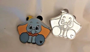 Disney Hidden Mickey 2017 Trading Pins BABY DUMBO & CHASER BABY DUMBO Set Of 2 - Picture 1 of 4