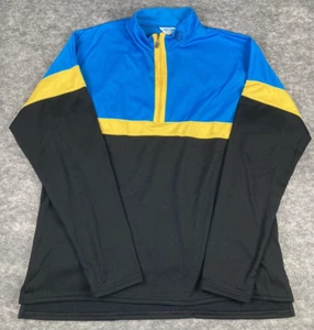 Vintage Pearl Izumi Mens Jacket XL Colorblock 1/4 Zip Fleece Zipper Pockets Y2K - Picture 1 of 6
