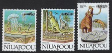 NIUAFO'OU:189 Evolution of the Earth 45s,60s,10p opt CANCELLED SG124a125b130aMNH