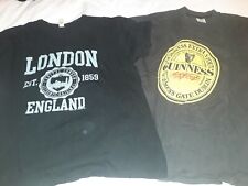 Set 2 magliette London + Guinness vestono taglia L comoda