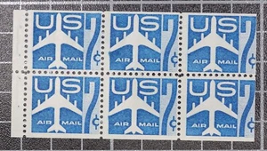 Scott C51a - 7 Cents Jet - MNH - Booklet Pane - SCV - 6,50 $ - Bild 1 von 1