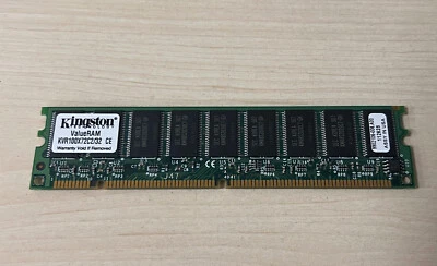 KVR100X72C2/32 - Kingston 32MB 100MHz PC100 ECC Unbuffered CL2 168-Pin DIMM RAM - Image 1 of 2
