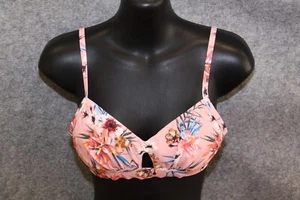 BIKINI OBERTEIL TRIANGEL GRÖSSE 36 ROSA MIT BLUMEN PADS VON PROTEST - Bild 1 von 2
