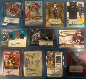 Große 27 NFL Patch Auto #’d And Rookie Karten Lot! Drake London! 1/1 Brian Robinson! - Bild 1 von 4