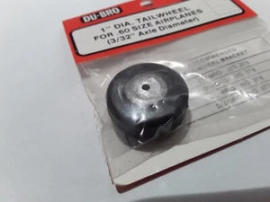Du Bro Radio Control Airplane Tailwheel 1" Diameter 3/32" Axle Diameter 100TW RC - Picture 1 of 2
