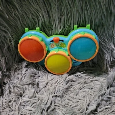 Bright Starts Safari Beats Juguete de Aprendizaje Musical Tambores Sonidos de Animales Luces de Empuje Foto 1 de 4