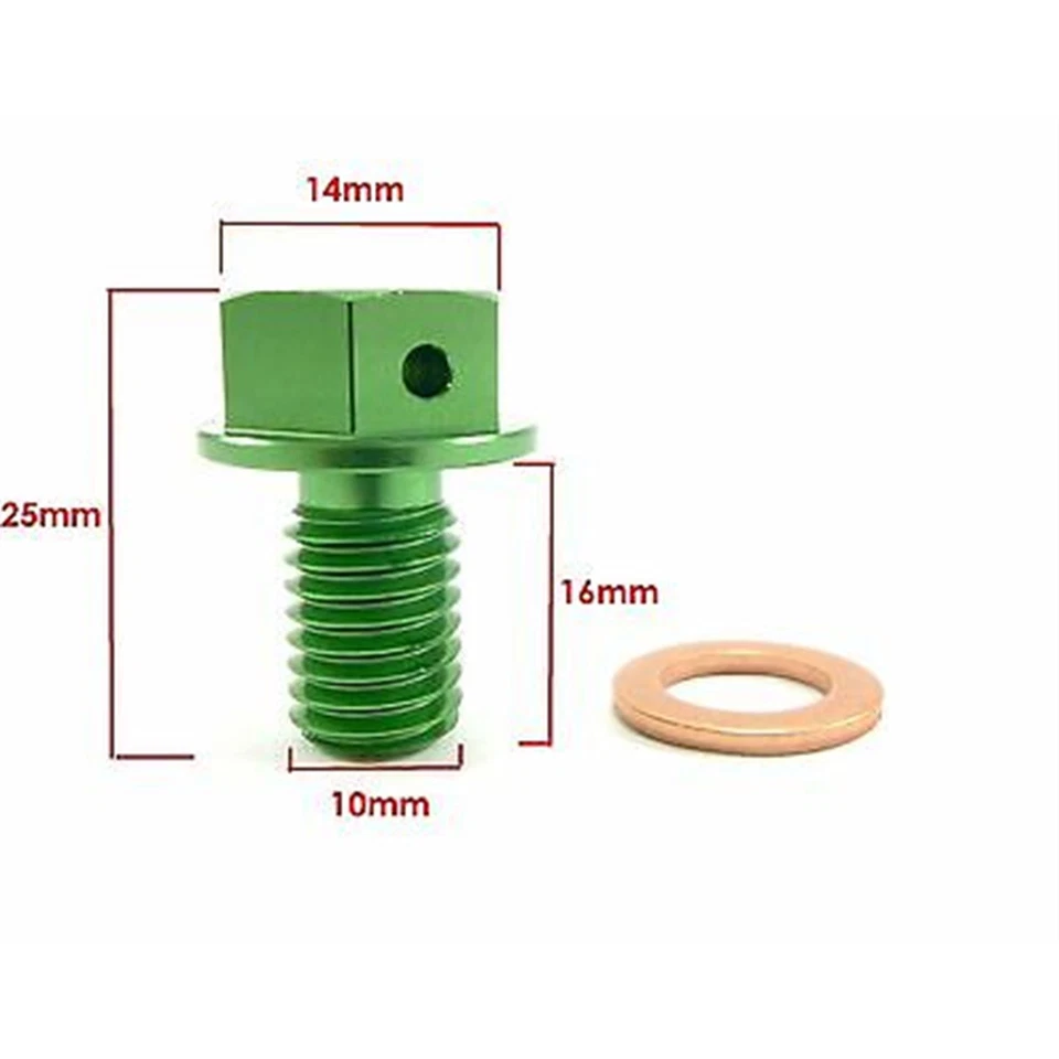 Magnetic Engine Oil Drain Plug Bolt For Kawasaki KX250F - 92066-1437 - Image 1 of 4