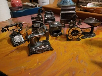 Lote de 9 miniaturas vintage de latón Duhram Industries  Foto 1 de 4