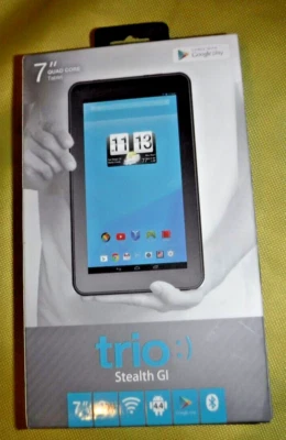 Trio Stealth GI 7”  8 GB Quad Core Tablet WI-FI Enables NEW IN BOX - Image 1 of 2