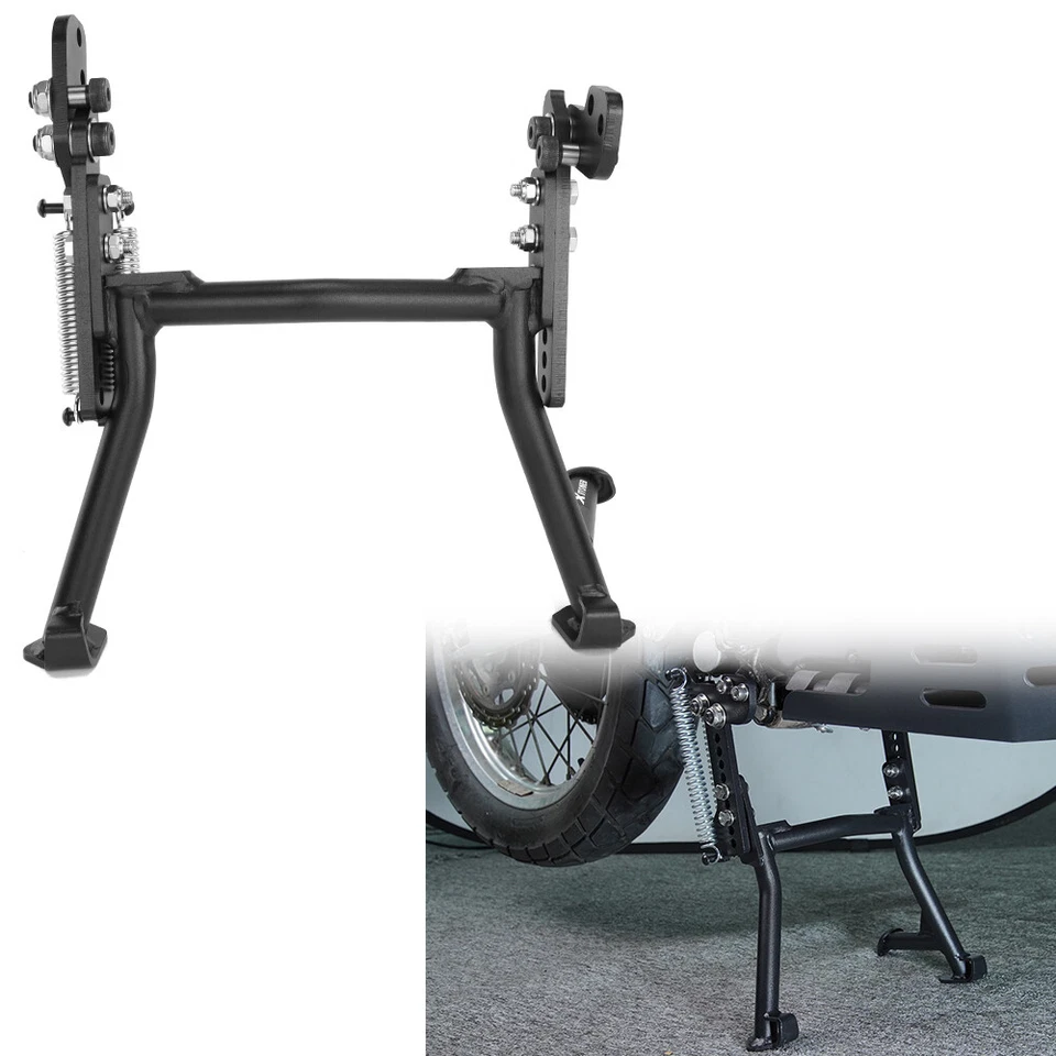 Soporte central ajustable para motocicleta apto para Kawasaki KLR650E 2008-2018 Foto 1 de 4