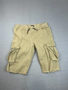 Hudson Kids Cargo Shorts Boys Youth XL Green Drawstring Stretch Cutoff - Picture 1 of 8