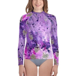 Youth Rash Guard Long Sleeve Shirt Super Comfortable Wearable Art - Picture 1 of 29