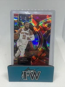 2023-24 Panini Select Jalen Brunson #194 Red Cracked Ice SP Premier Knicks - Picture 1 of 2
