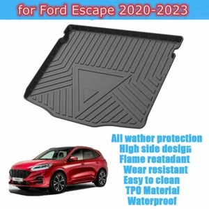 fit for Ford Escape 2022-2025 Rear Cargo Trunk Liner Cover Mat Floor Carpet TPO - Foto 1 di 17