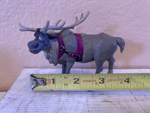 Disney Frozen SVEN Reindeer PVC Figure Toy Cake Topper 4" Cover