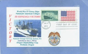 GONZAGA VICTORY Ship named: Gonzaga University in Spokane, WA Photo First Day PM - Picture 1 of 1