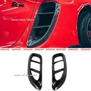 Dry Carbon Fiber Side Fenders Air Vent Cover For Porsche 718 982 Boxster Cayman - Imagen 1 de 18