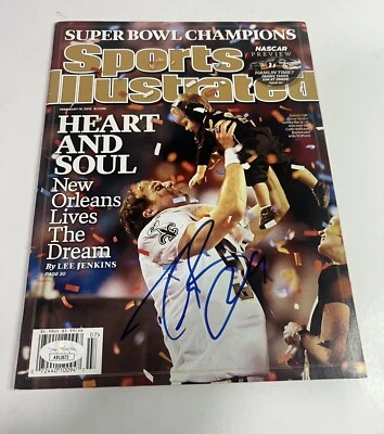 Drew Brees autographed Saints signed sports illustrated NFL Magazine - JSA COA - Image 1 of 4