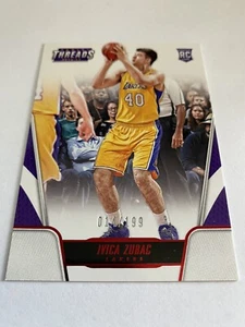 2016-17 Panini Threads Ivica Zubac Century Proof Red /199 Rookie RC LA Clippers - Picture 1 of 4