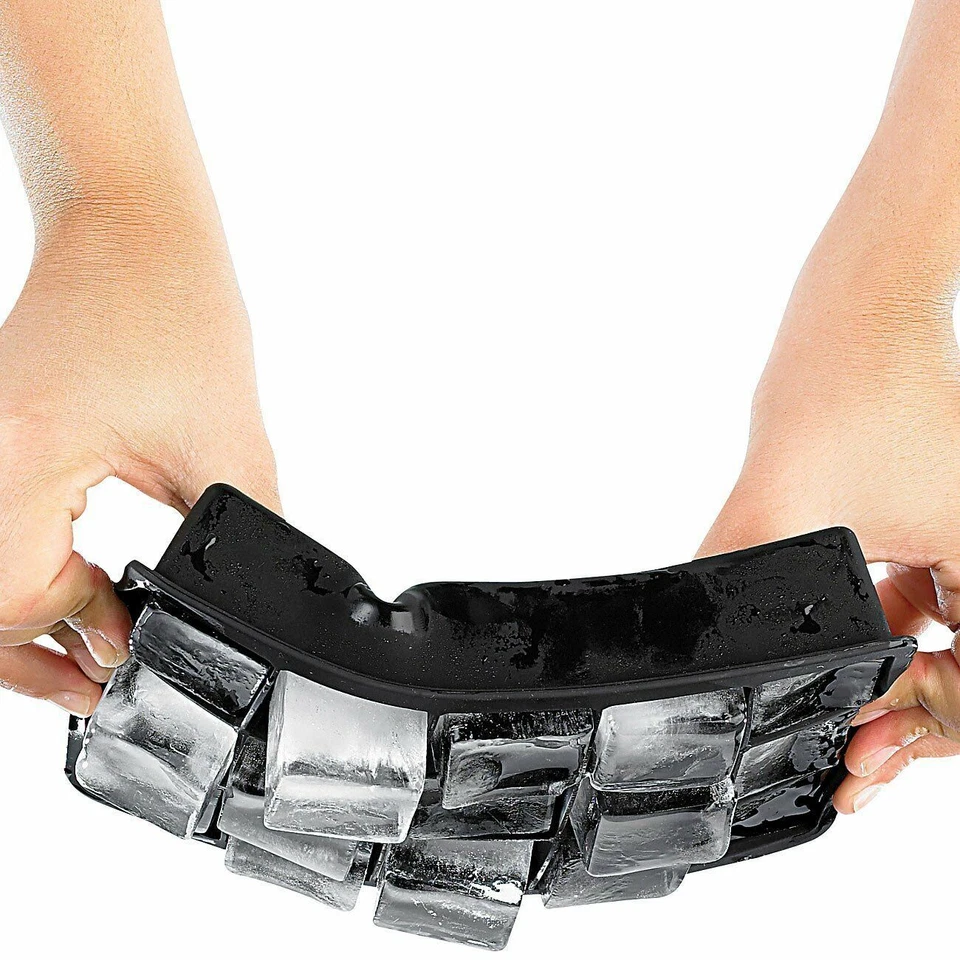 Seifenprofis XXXL Eiswürfelform aus Silikon - Schwarz