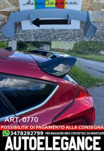 ALETTONE FORD FOCUS III MK3 5 PORTE 2011-2018 SPOILER POSTERIORE TETTO LOOK RS - Imagen 1 de 16