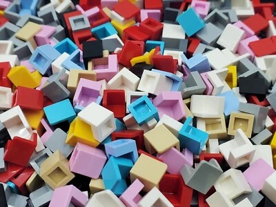 Lego Lot of 50+ Corner Panels 1x1x1 - Assorted Colors - Random Bulk #6231 - Image 1 of 3