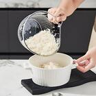 Rice Washing Colander with Handle, Rice Sieve Home Grain Washer Strainer, Rice