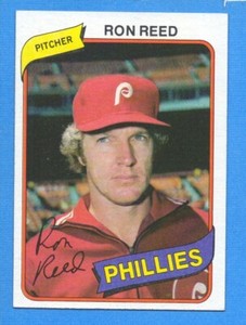 1980 Phillies Burger King #21 Ron Reed NM+