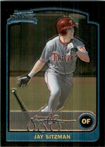 2003 Bowman Chrome Jay Sitzman Philadelphia Phillies #313 TW28626