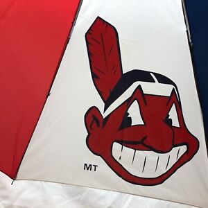 Cleveland Indians Baseball Folding Umbrella Chief Woohoo By Totes