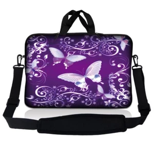 Funda para bolsa de 11,6 pulgadas para computadora portátil con correa para el hombro Chromebook Macbook Mariposas - Imagen 1 de 2