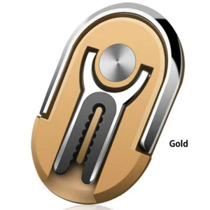 3 in 1 Mobile Phone Holder 360 Air Vent Grip Mount Stand Finger RingBracket Gold - Picture 1 of 8