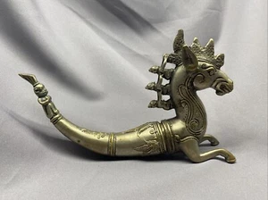 Naga Morsarang Batak Indonesien mythologisches Seepferdchen Seeschlange - Medizinhorn - Bild 1 von 10