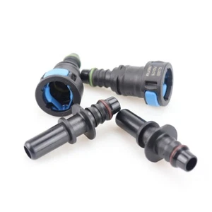 2 pair Fuel Line Quick Connect Release Disconnect Connector Gas 11.8mm SAE 3/8" - Picture 1 of 5