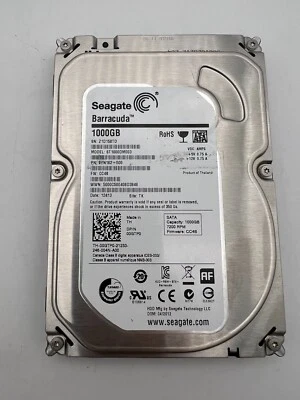 Seagate Barracuda HDD 1TB 7.2K 6Gb/s SATA 3.5" Hard Drive Desktop ST1000DM003 - Image 1 of 3